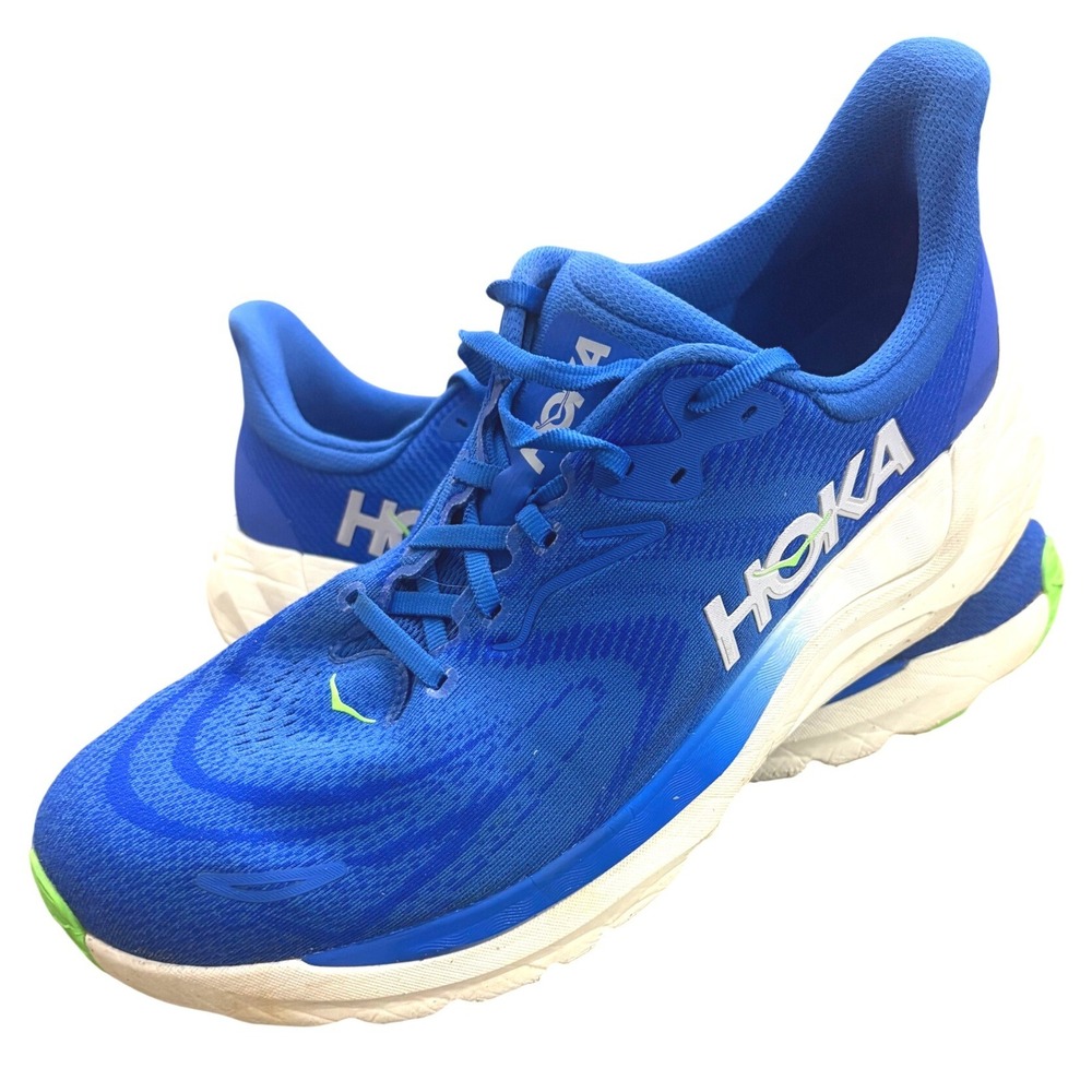 Hoka Arahi 8 Mens Running Shoes Cobalt Blue White Stability Sneakers Size 11 D